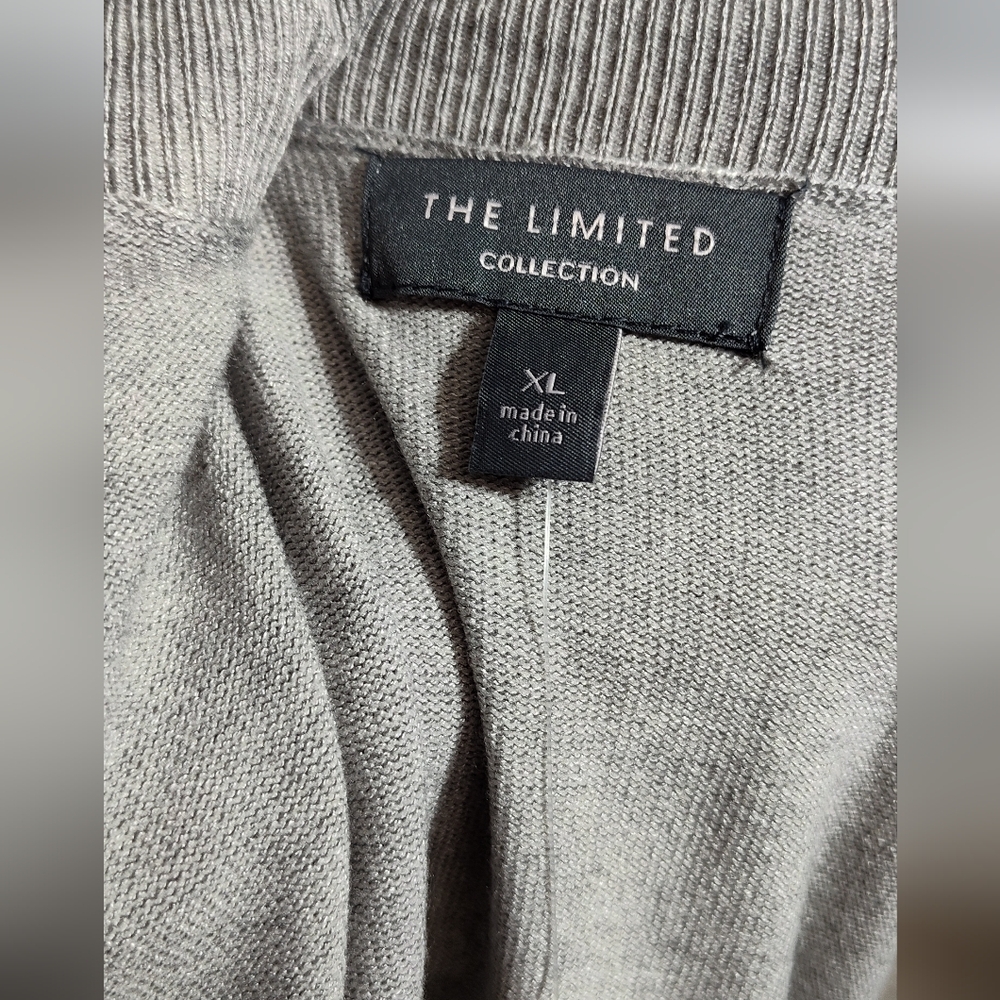 The Limited Light Gray Ruffled Sweater - Picture 4 of 4